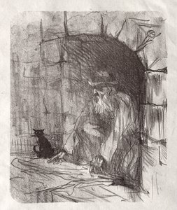 At the Foot of Sinai: A Back Room in Krakow by Henri de Toulouse-Lautrec