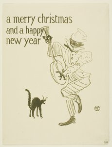A Merry Christmas by Henri de Toulouse-Lautrec