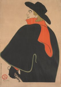 Aristide Bruant, in His Cabaret by Henri de Toulouse-Lautrec