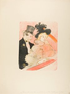 At the Concert by Henri de Toulouse-Lautrec