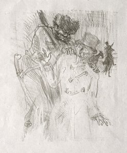Au pied du Sinai: Arrestation de Schlomé Fuss by Henri de Toulouse-Lautrec