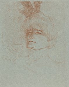 Bust of Mlle. Marcelle Lender, Turned Three Quarters by Henri de Toulouse-Lautrec