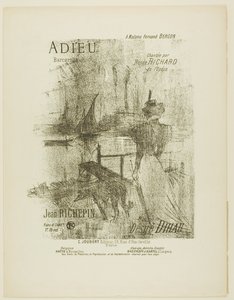 Farewell, from Melodies of Désiré Dihau by Henri de Toulouse-Lautrec