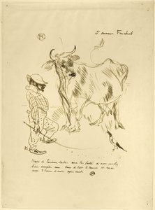 Invitation to a Glass of Milk by Henri de Toulouse-Lautrec
