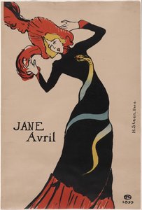 Jane Avril by Henri de Toulouse-Lautrec