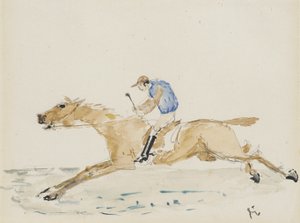 Jockey at Gallop by Henri de Toulouse-Lautrec