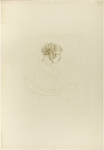Luce Myrès, in Profile by Henri de Toulouse-Lautrec