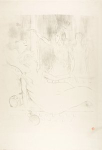 Madame Simon-Girard, Brasseur and Guy in La belle Hélène by Henri de Toulouse-Lautrec