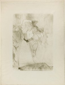 Rear View of Lender Dancing the Bolero in Chilpéric by Henri de Toulouse-Lautrec