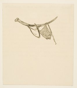 Tailpiece from Au Pied du Sinaï by Henri de Toulouse-Lautrec
