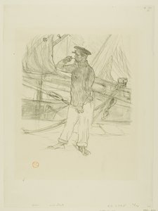 The Smoked Herring, from Melodies of Desire Dihau by Henri de Toulouse-Lautrec