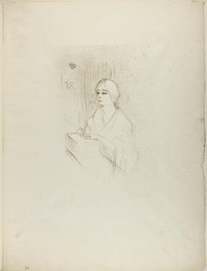 Yahne in Her Box, in The Difficult Age by Henri de Toulouse-Lautrec