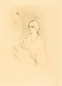 Yahne in His Box by Henri de Toulouse-Lautrec
