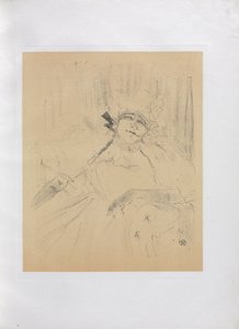 Yvette Guilbert-English Series: Ancient Song by Henri de Toulouse-Lautrec