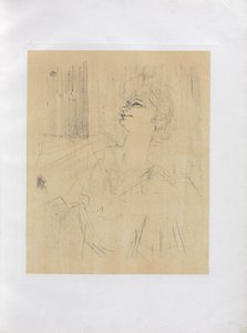 Yvette Guilbert-English Series: Menilmontant de Bruant by Henri de Toulouse-Lautrec