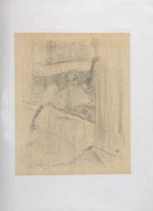 Yvette Guilbert-English Series: Greeting the Public by Henri de Toulouse-Lautrec