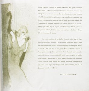 Yvette Guilbert - French Series: No. 16 by Henri de Toulouse-Lautrec