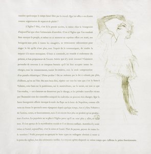 Yvette Guilbert - French Series: No. 7 by Henri de Toulouse-Lautrec