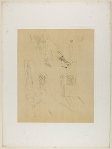 Yvette Guilbert—Soûlarde, from Yvette Guilbert by Henri de Toulouse-Lautrec