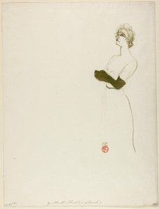 Yvette Guilbert by Henri de Toulouse-Lautrec