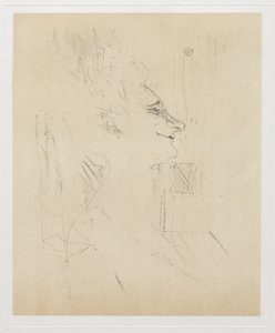 Yvette Guilbert Intoxicated by Henri de Toulouse-Lautrec