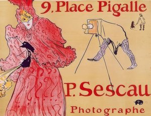 9. Place Pigalle - P. Sescau, Photographer by Henri de Toulouse Lautrec
