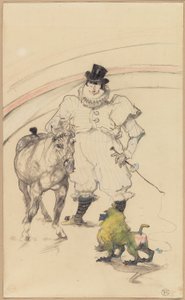 At the Circus: Trained Pony and Baboon by Henri de Toulouse Lautrec