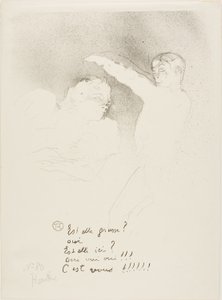 At the Variétés: Mademoiselle Lender and Brasseur by Henri de Toulouse Lautrec