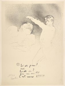 At the Varieties, Mademoiselle Lender and Brasseur by Henri de Toulouse Lautrec