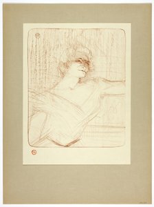 In the Glue, Plate Two from Yvette Guilbert by Henri de Toulouse Lautrec