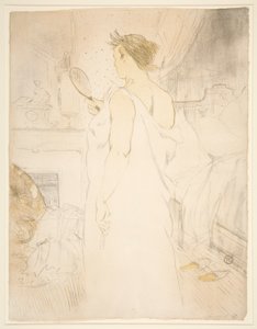 Woman with Hand Mirror, from the series Elles