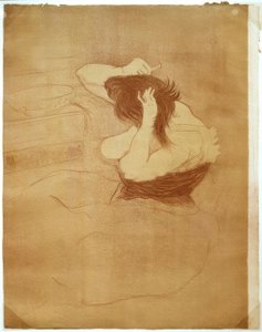 Woman Combing Her Hair, The Hairstyle