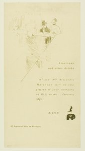 Invitation for Mr. and Mrs. Alexandre Natanson