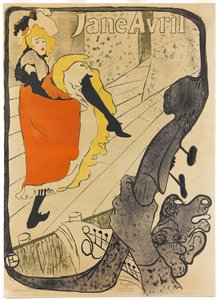 Jane Avril, 1893 by Henri de Toulouse Lautrec