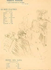 The Property of Others; Outside the Laws by Henri de Toulouse Lautrec