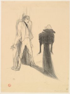 Lugné-Poë and Berthe Bady in L
