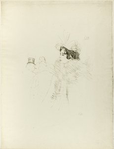 Miss May Belfort at the Bar Achille by Henri de Toulouse Lautrec