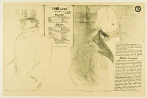 Oscar Wilde and Romain Coolus—Program for Raphaël and Salomé by Henri de Toulouse Lautrec