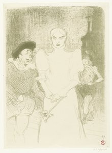 Portrait of Actress Rose Caron in Her Role as Marguerite in Faust at the Opera in Paris by Henri de Toulouse Lautrec