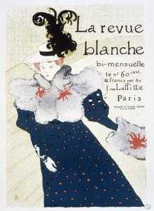 Poster for La Revue Blanche by Henri de Toulouse-Lautrec in 1895