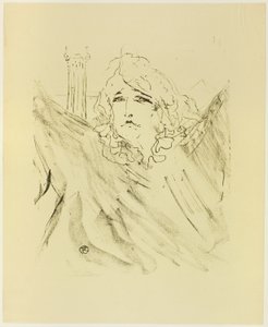 Sarah Bernhardt, from Treize Lithographies by Henri de Toulouse Lautrec