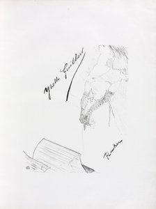 Yvette Guilbert-English Series: Frontispiece, 1898 by Henri de Toulouse Lautrec