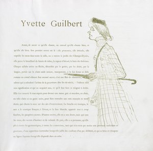 Yvette Guilbert-French Series: No. 1