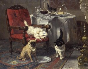 A Bit of Cheese by Henriëtte Ronner Knip