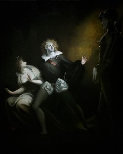 Gertrude, Hamlet and the Ghost of the Father by Henry (1741 1825) (after) Fuseli