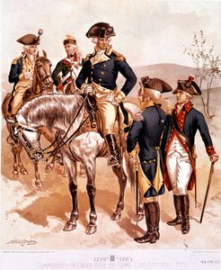 Uniform of Commander-in-Chief and Officers of the American Continental Army