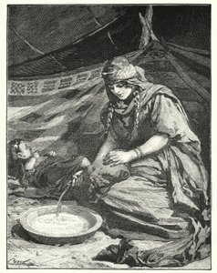 Interior of Bedouin tent by Henry Andrew Harper