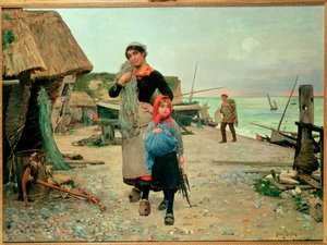 Fisherfolk Returning with their Nets