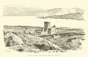 Island of Iona, with Ruins of Cathedral, Scotland by Henry Charles Brewer