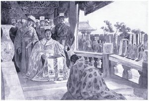 Han Yu presenting his memorial by Henry Charles Seppings Wright